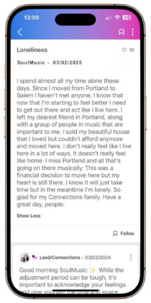 The vicious cycle of loneliness and substance use can be broken using tools and techniques that help people rebuild relationships and connection to community.